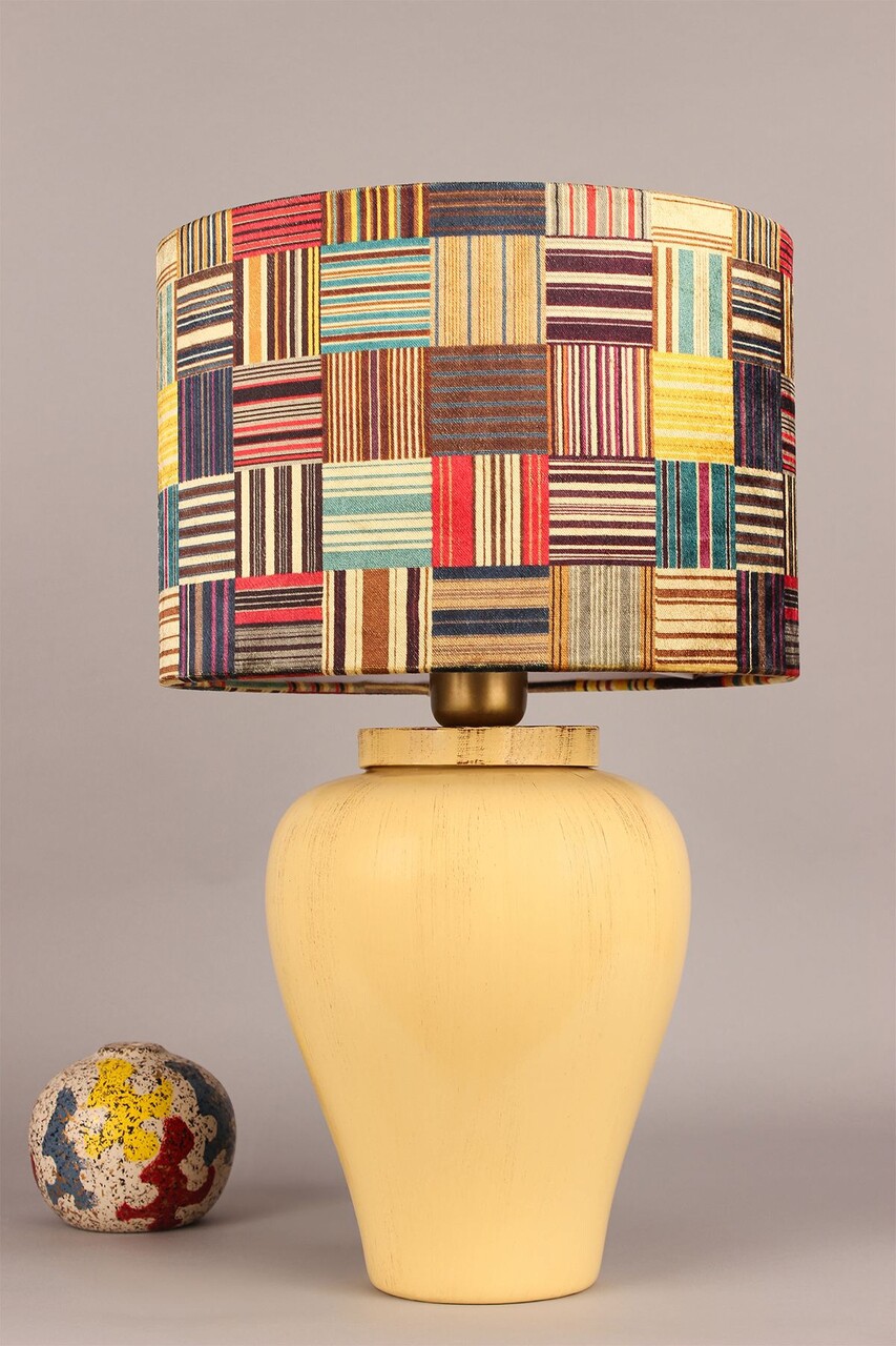Lampa de masa, Opviq, 687HMY2475, Multicolor - imagine 4